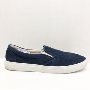 Brooks Brothers Denim Fabric Slip-On Sneakers